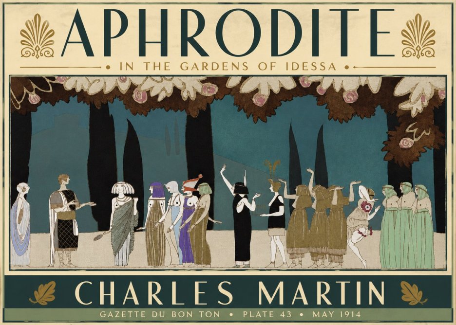 Charles Martin Aphrodite in the Gardens of Idessa No6 - Juliste