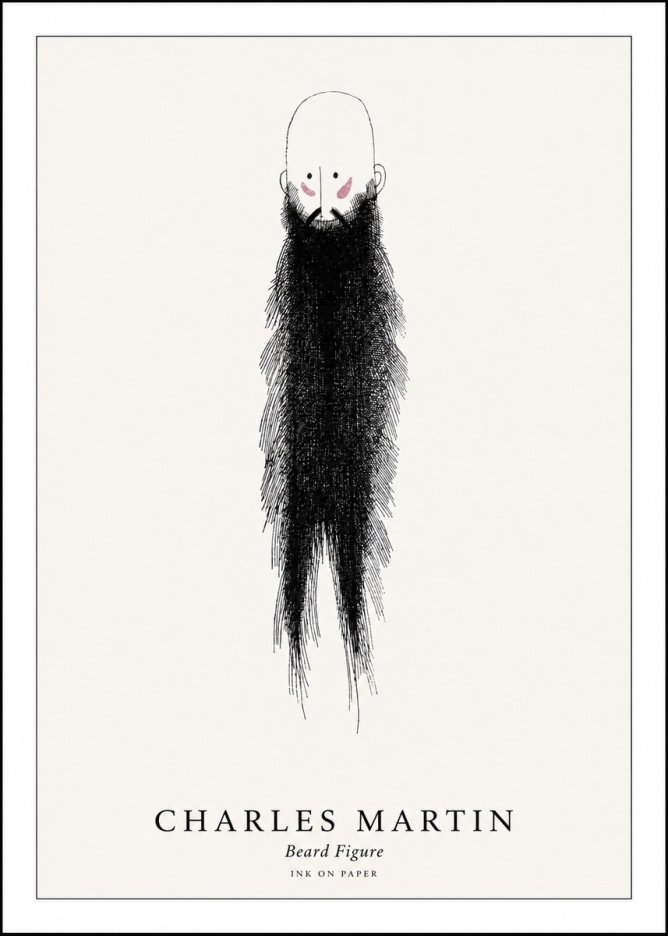 Charles Martin Beard Figure No1 - Juliste