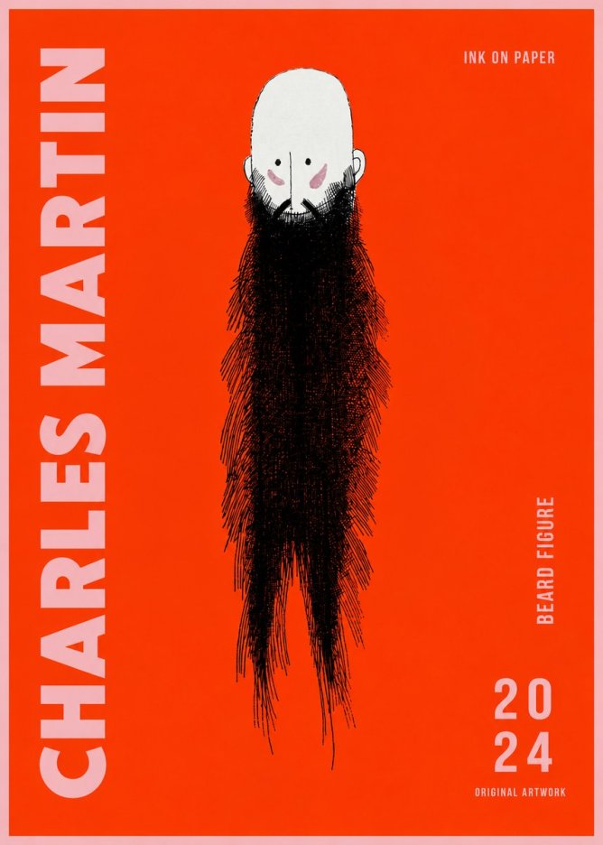 Charles Martin Beard Figure No2 - Juliste