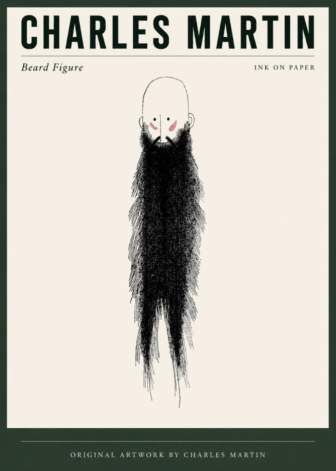 Charles Martin Beard Figure No3 - Juliste