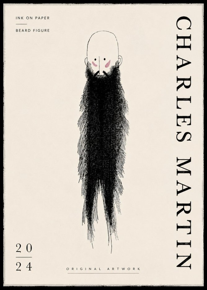 Charles Martin Beard Figure No6 - Juliste