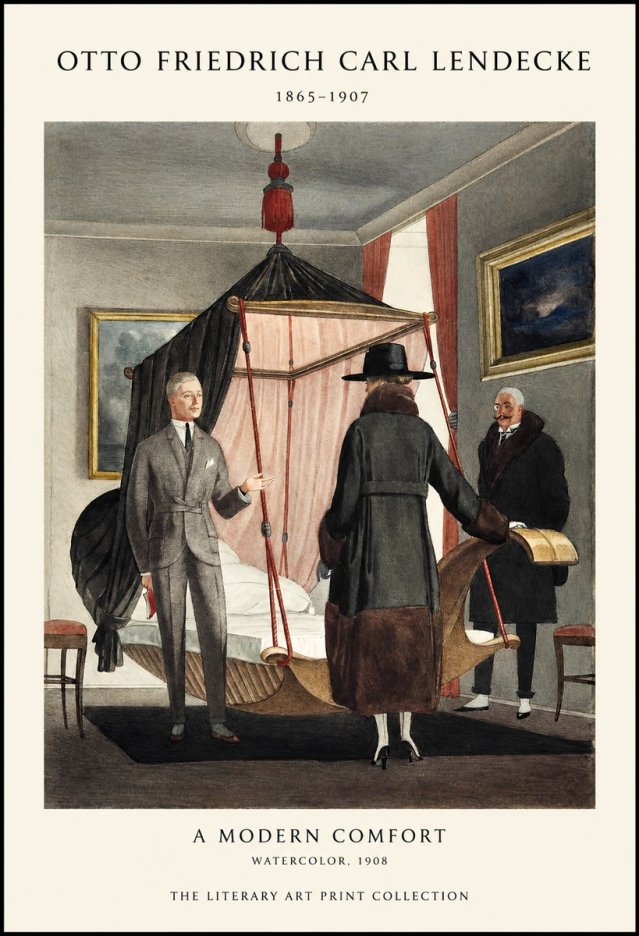 Otto Friedrich Carl Lendecke A Modern Comfort No1 - Juliste