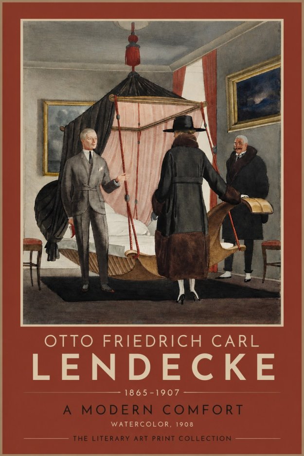 Otto Friedrich Carl Lendecke A Modern Comfort No4 - Juliste