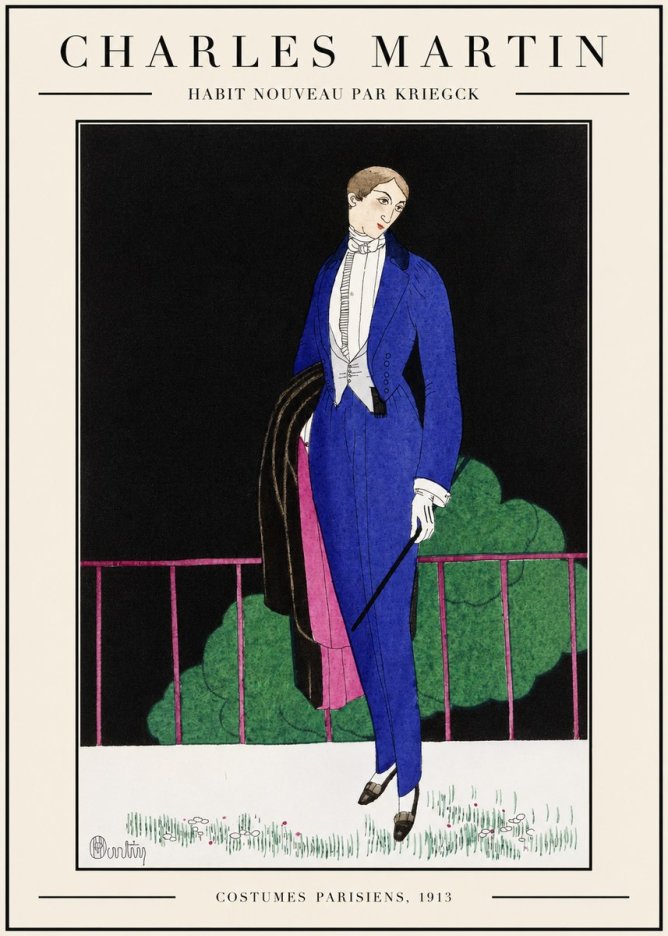 Charles Martin Habit Nouveau Par Kriegk No1 - Juliste