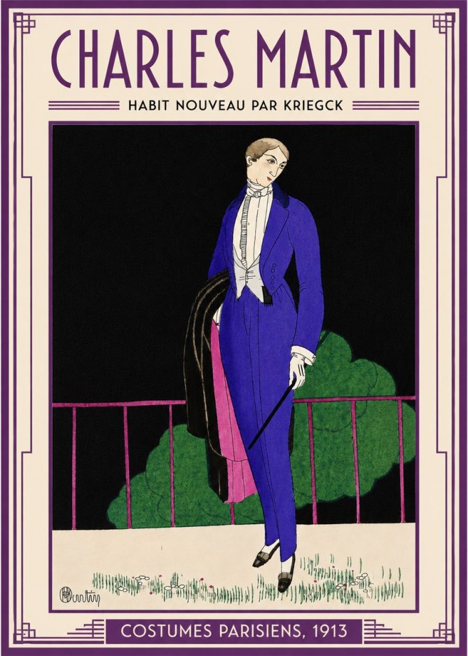 Charles Martin Habit Nouveau Par Kriegk No4 - Juliste