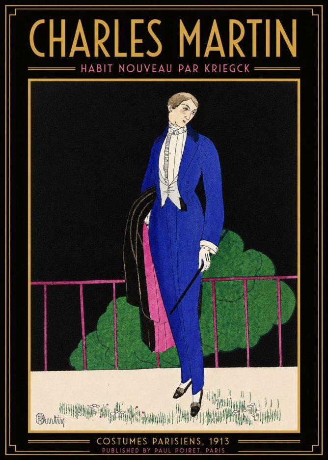 Charles Martin Habit Nouveau Par Kriegk No5 - Juliste