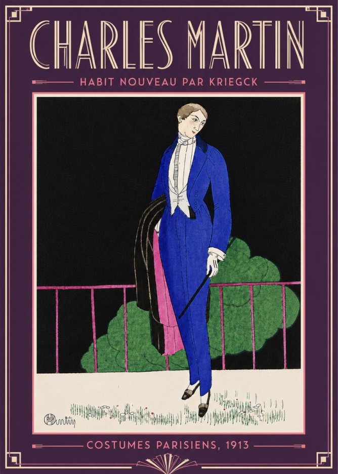 Charles Martin Habit Nouveau Par Kriegk No6 - Juliste