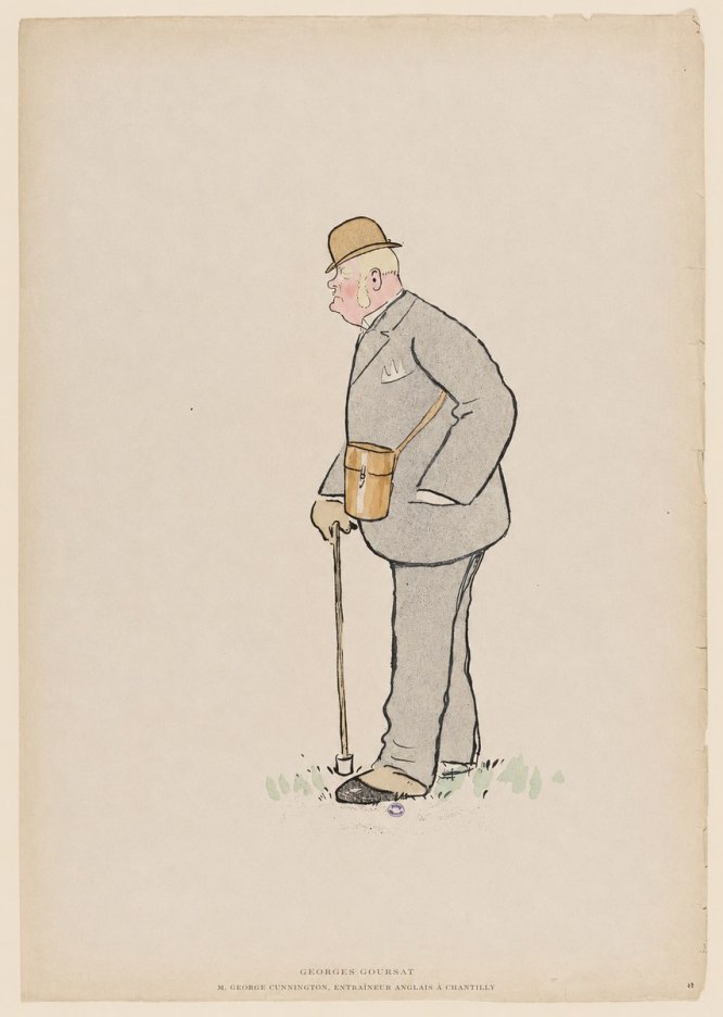 Georges Goursat M. George Cunnington, Entraîneur Anglais À Chantilly No6 - Juliste