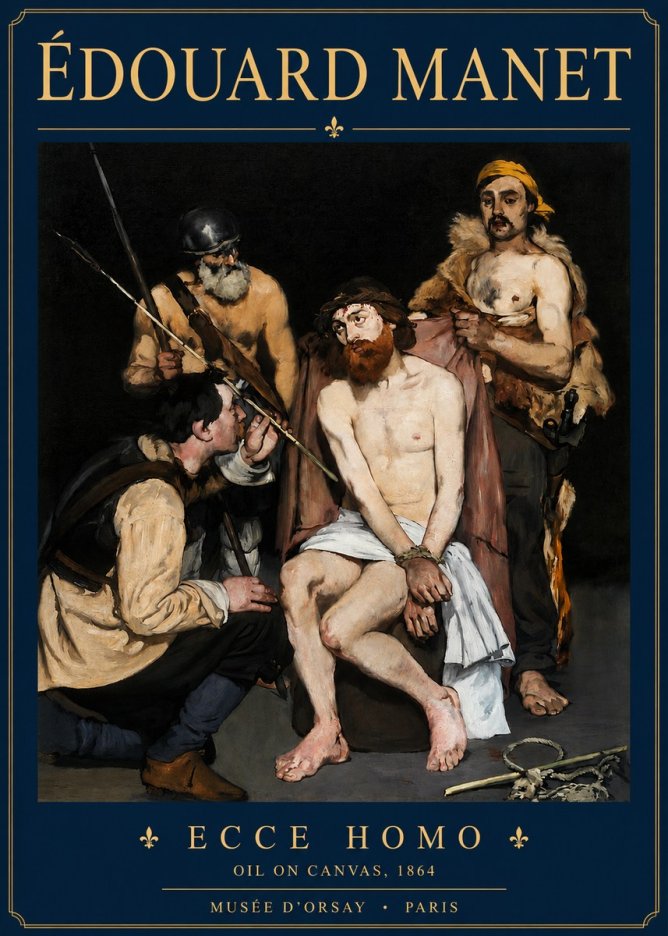 Édouard Manet Ecce Homo No3 - Juliste