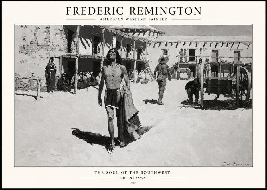Frederic Remington The Soul of the Southwest No1 - Juliste
