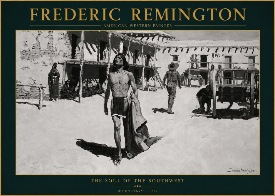 Frederic Remington The Soul of the Southwest No3 - Juliste