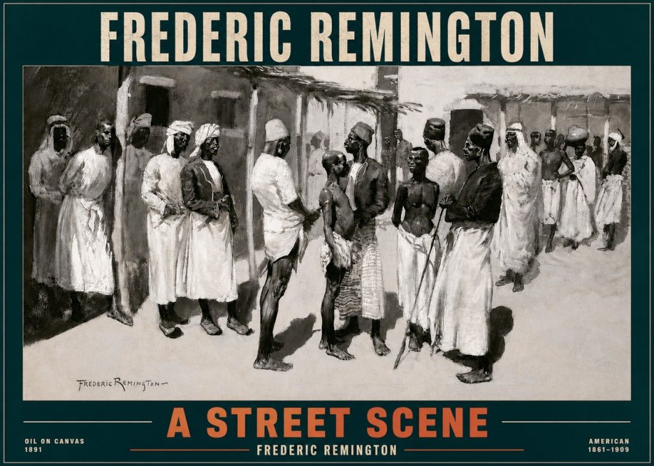 Frederic Remington A Street Scene No2 - Juliste