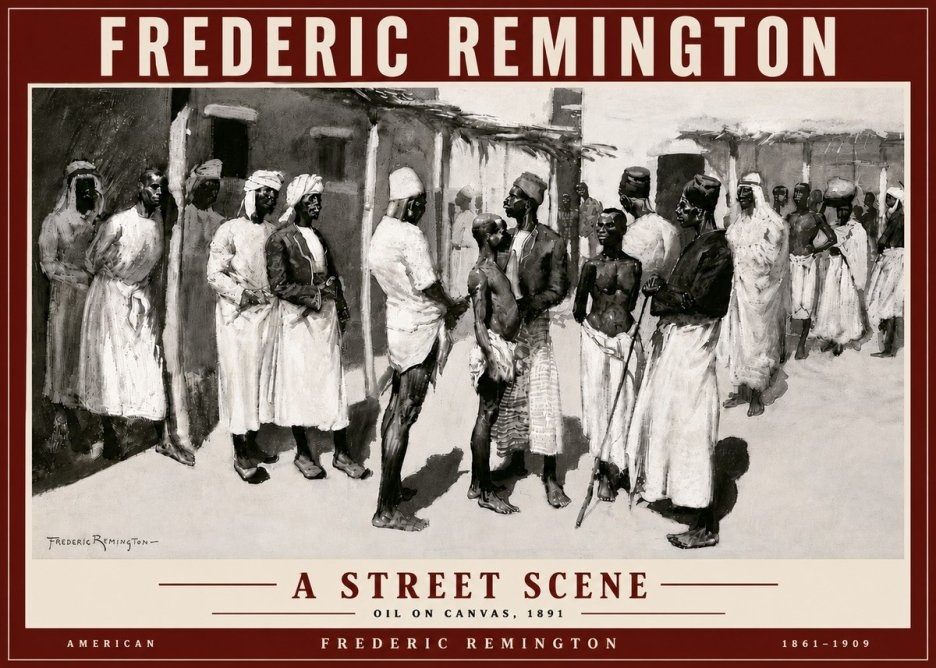 Frederic Remington A Street Scene No5 - Juliste