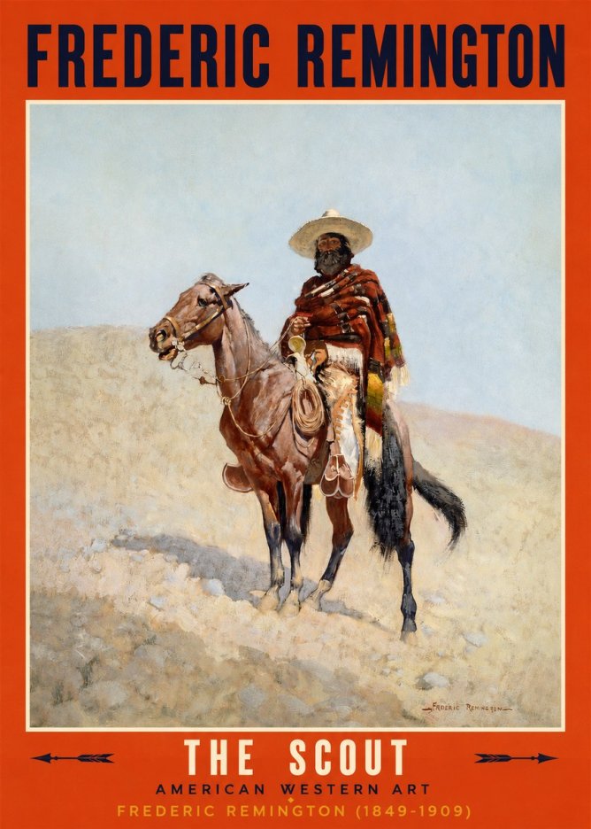 Frederic Remington The Scout I No2 - Juliste