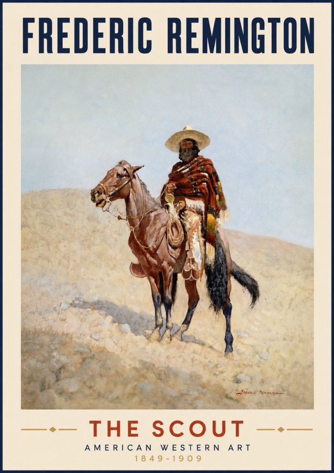Frederic Remington The Scout I No3 - Juliste