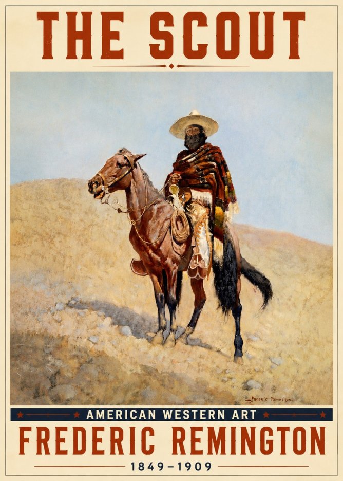 Frederic Remington The Scout I No4 - Juliste