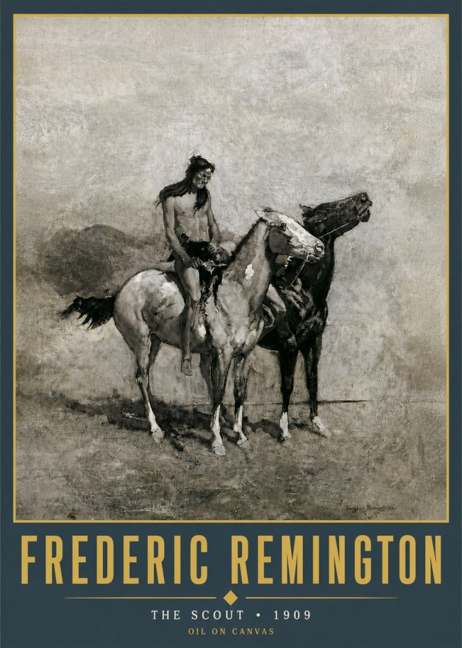Frederic Remington The Scout II No5 - Juliste