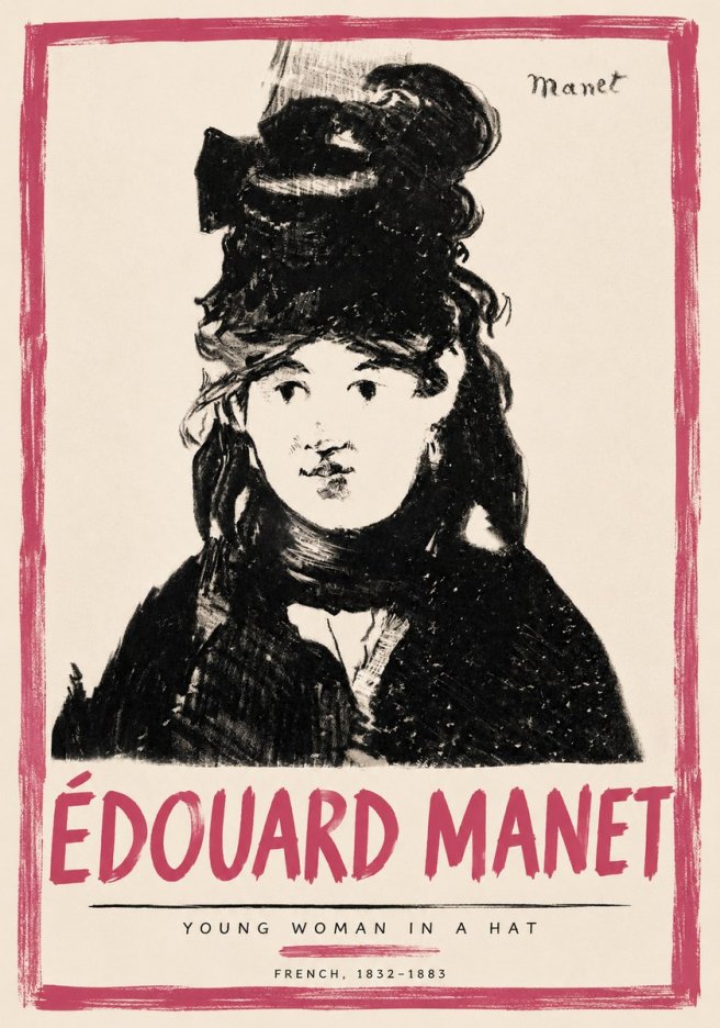 Édouard Manet Portrait of a Young Woman II No6 - Juliste