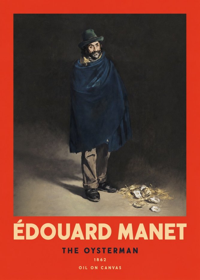 Édouard Manet The Oysterman No2 - Juliste