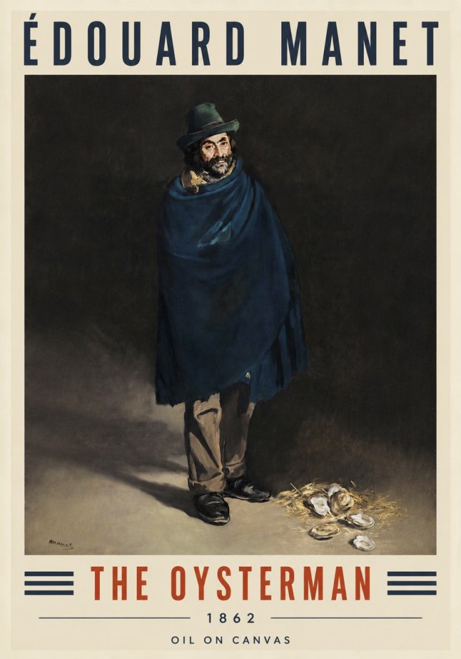 Édouard Manet The Oysterman No4 - Juliste
