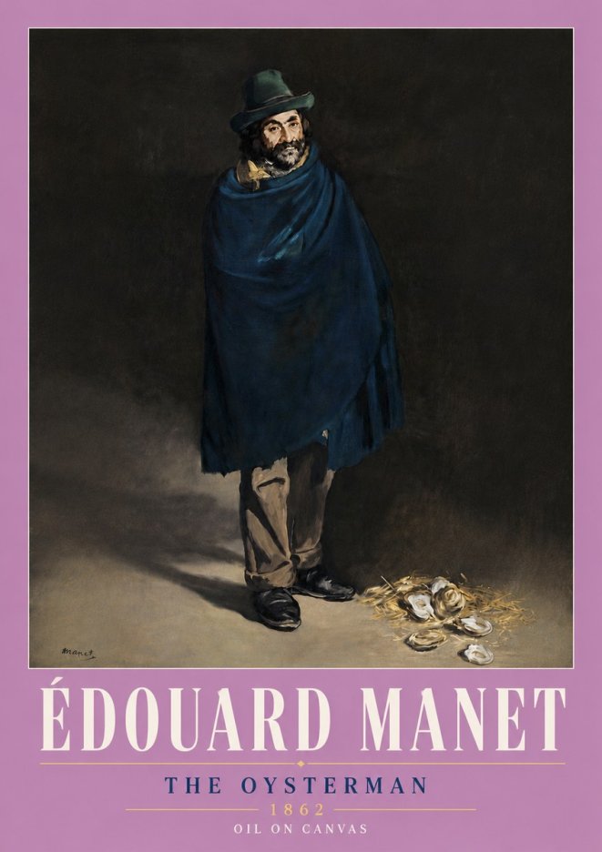 Édouard Manet The Oysterman No6 - Juliste