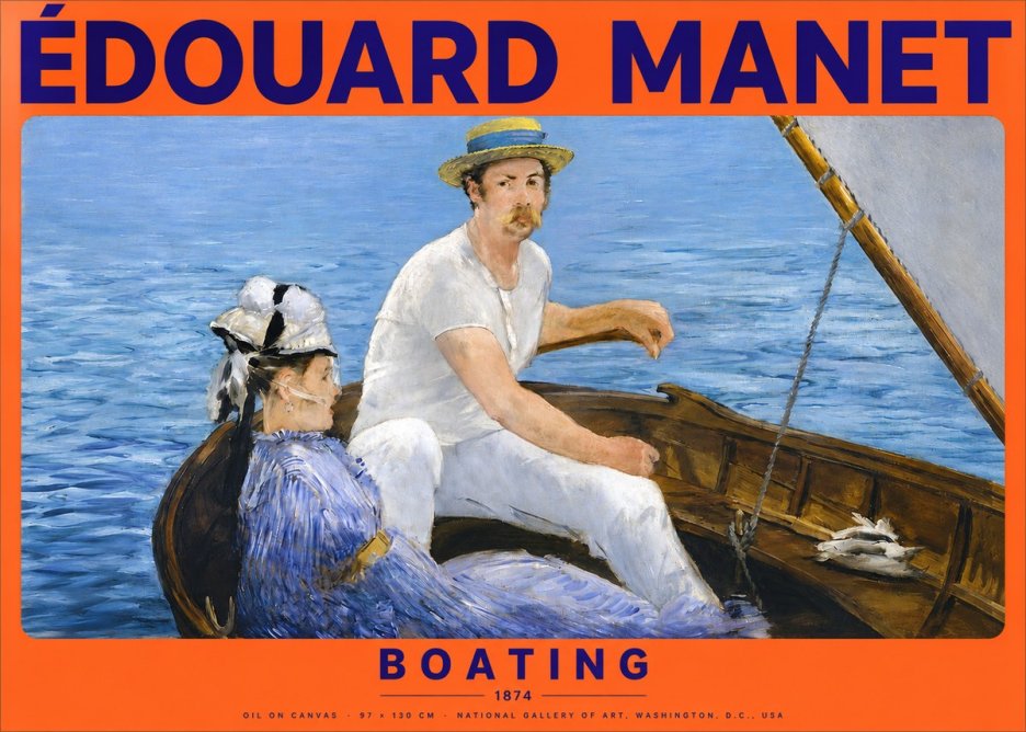 Édouard Manet Boating No2 - Juliste