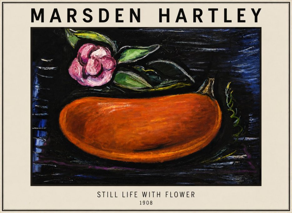 Marsden Hartley Still Life with Flower No3 - Juliste
