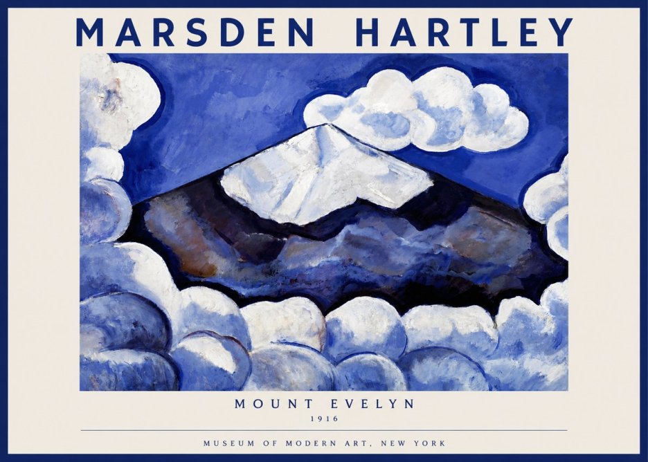 Marsden Hartley Mount Evelyn No2 - Juliste