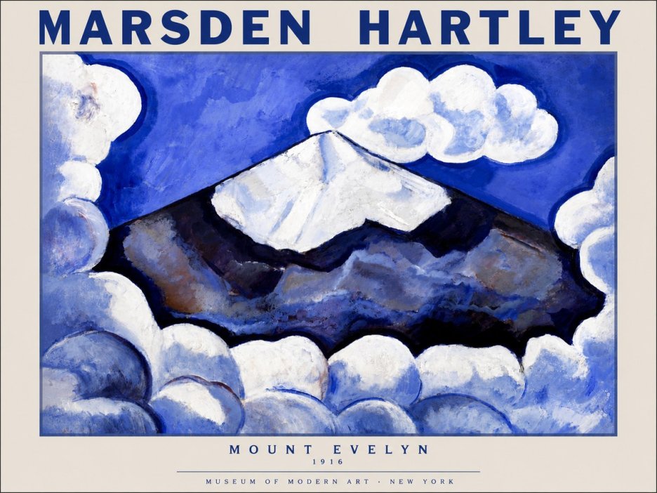 Marsden Hartley Mount Evelyn No5 - Juliste