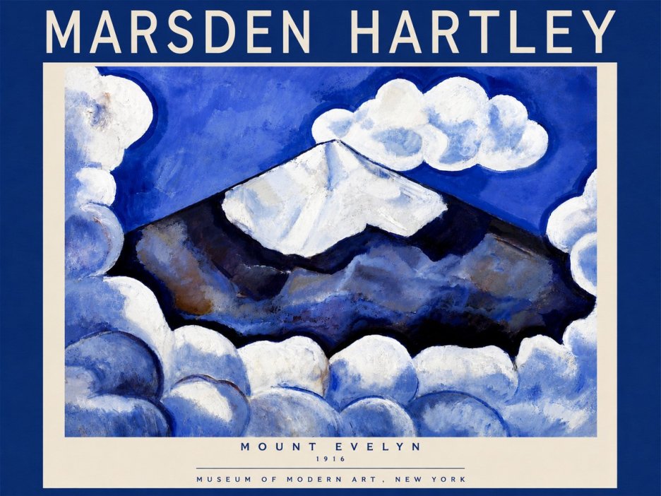 Marsden Hartley Mount Evelyn No6 - Juliste