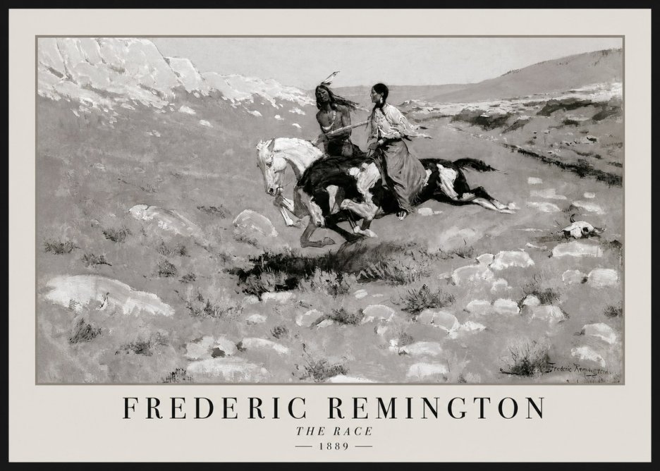 Frederic Remington The Race II No1 - Juliste