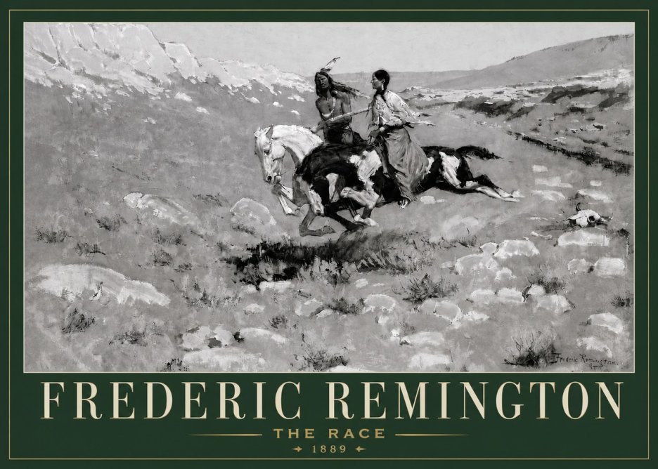 Frederic Remington The Race II No3 - Juliste