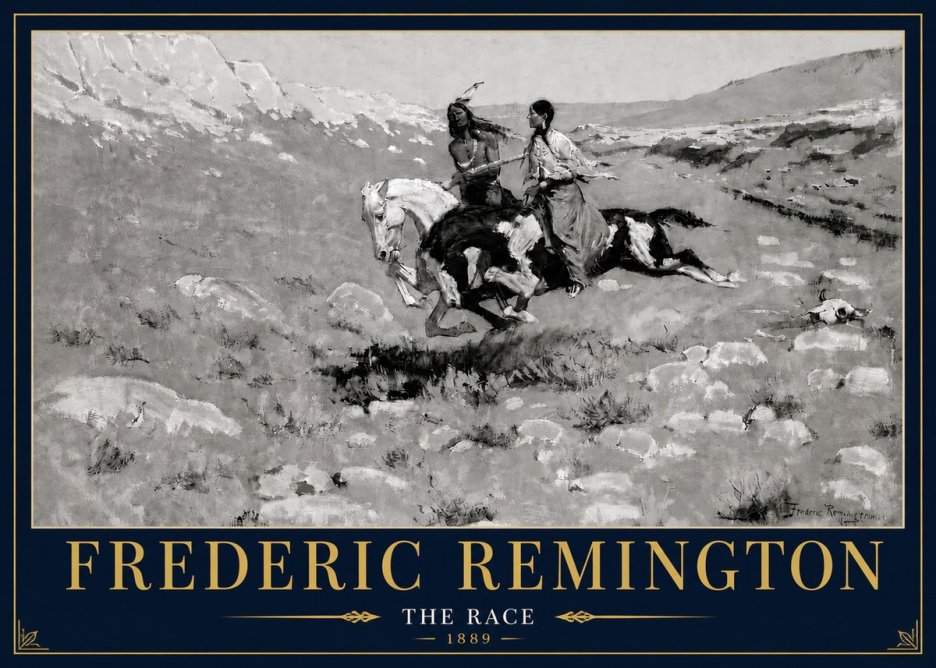 Frederic Remington The Race II No4 - Juliste