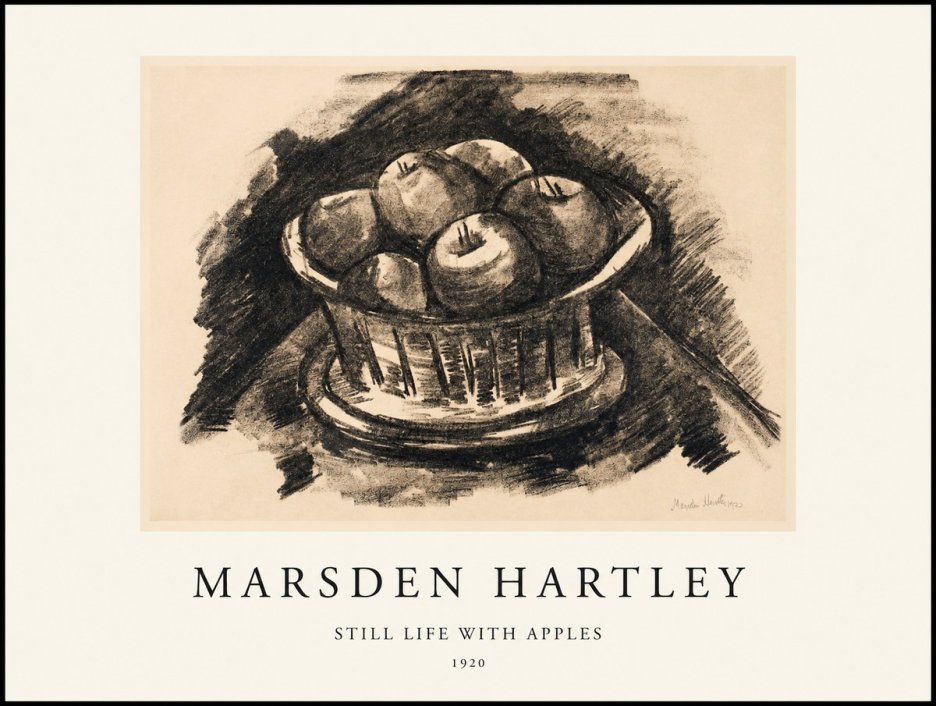 Marsden Hartley Still Life with Apples No1 - Juliste