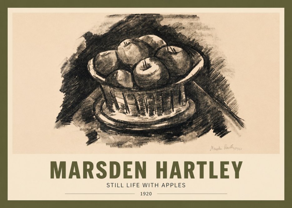 Marsden Hartley Still Life with Apples No2 - Juliste