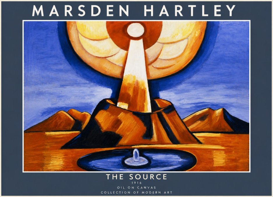 Marsden Hartley The Source No3 - Juliste