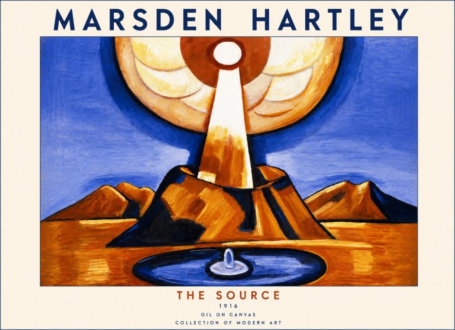 Marsden Hartley The Source No4 - Juliste