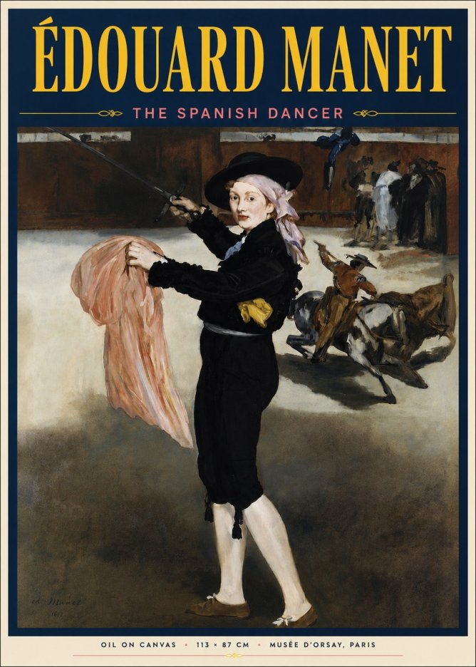 Édouard Manet The Little Bullfighter No4 - Juliste