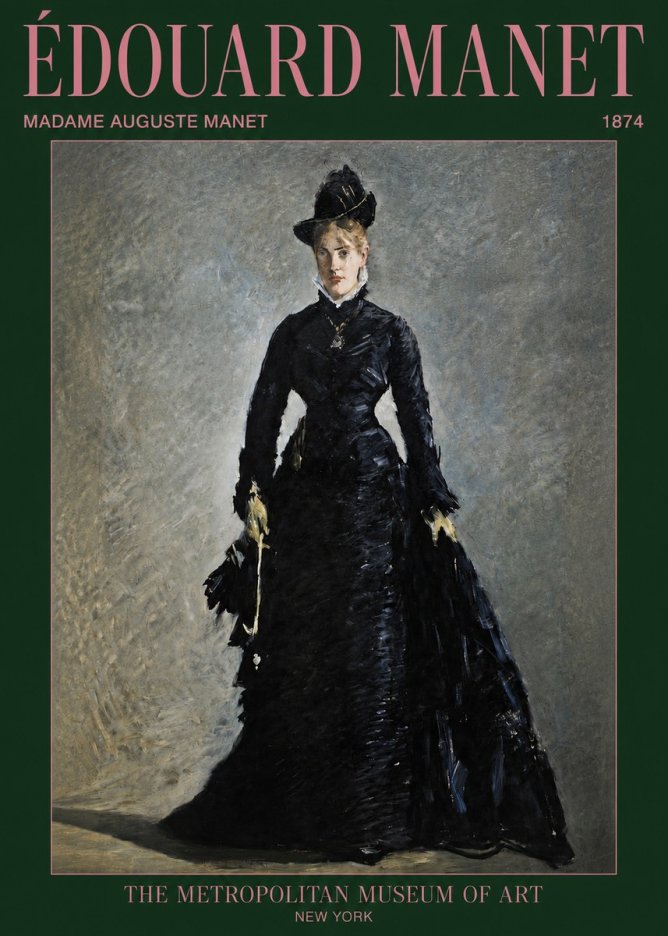 Édouard Manet Madame Auguste Manet No3 - Juliste