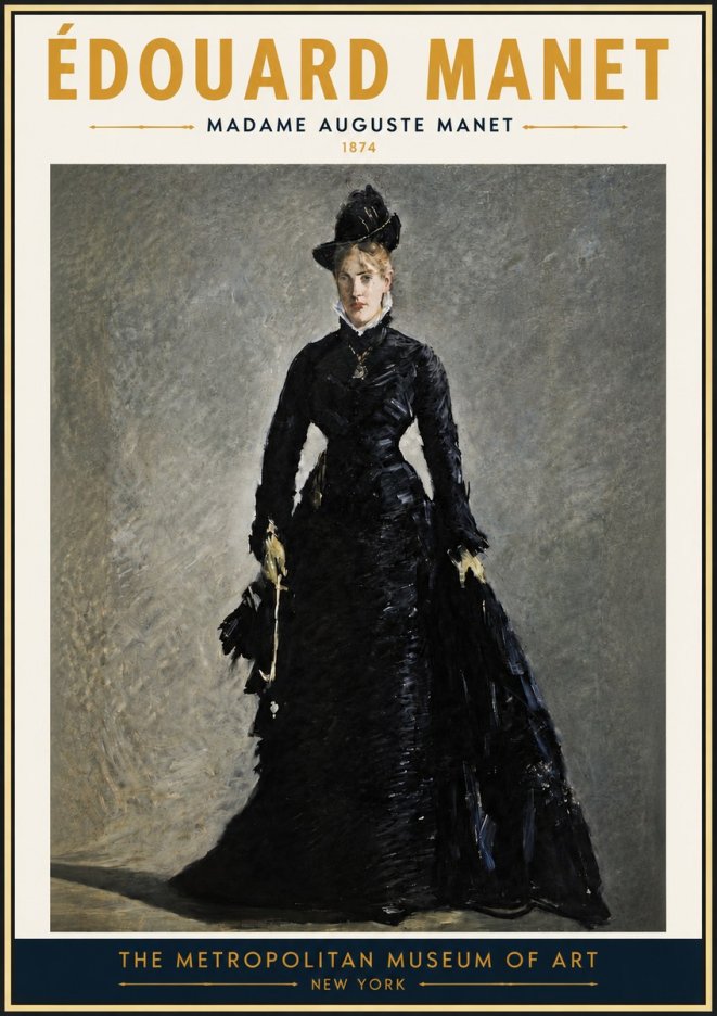 Édouard Manet Madame Auguste Manet No4 - Juliste