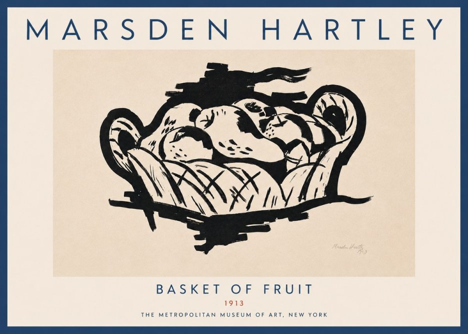 Marsden Hartley Basket of Fruit No5 - Juliste