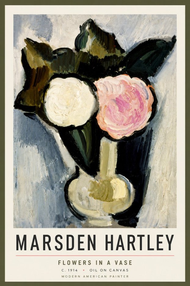 Marsden Hartley Flowers in a Vase No5 - Juliste