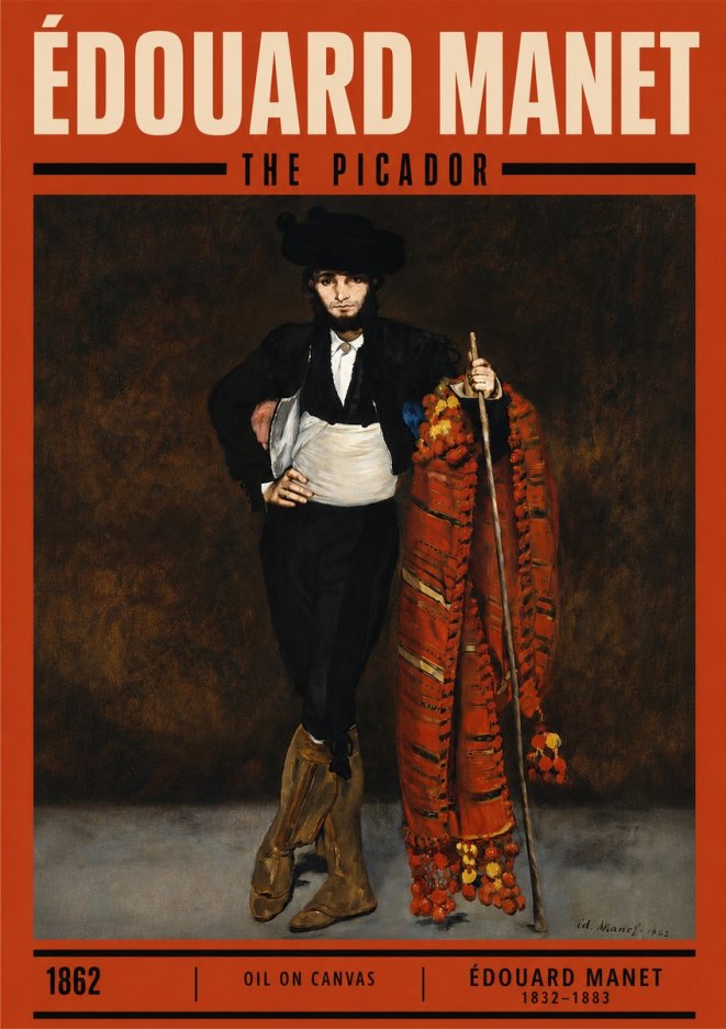 Édouard Manet The Picador No3 - Juliste