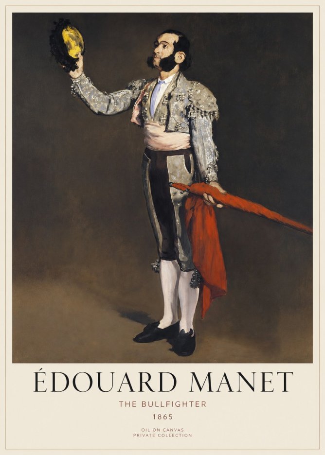 Édouard Manet The Bullfighter No6 - Juliste