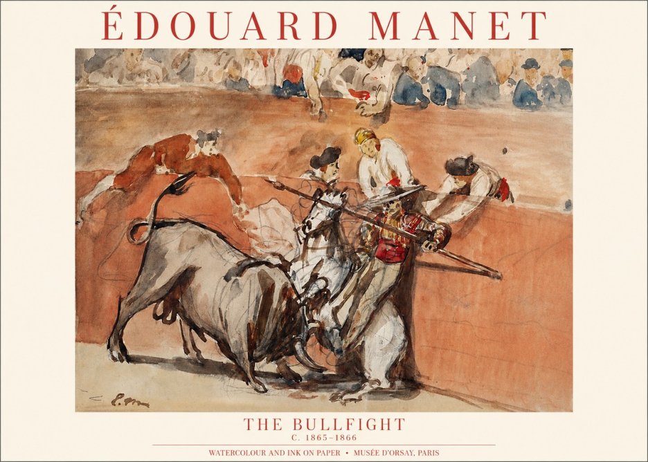 Édouard Manet The Bullfight I No1 - Juliste
