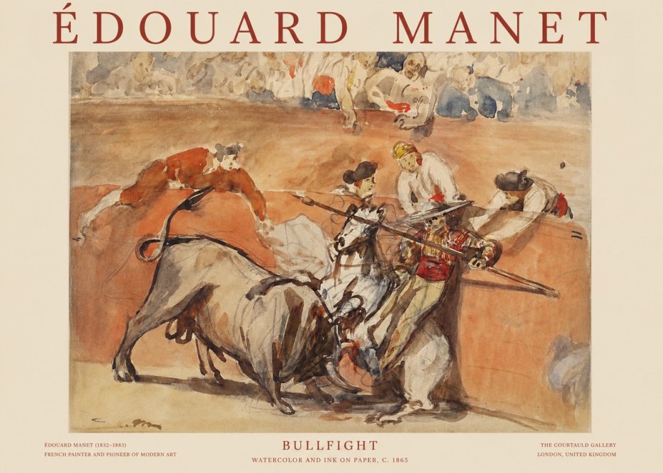 Édouard Manet The Bullfight I No6 - Juliste