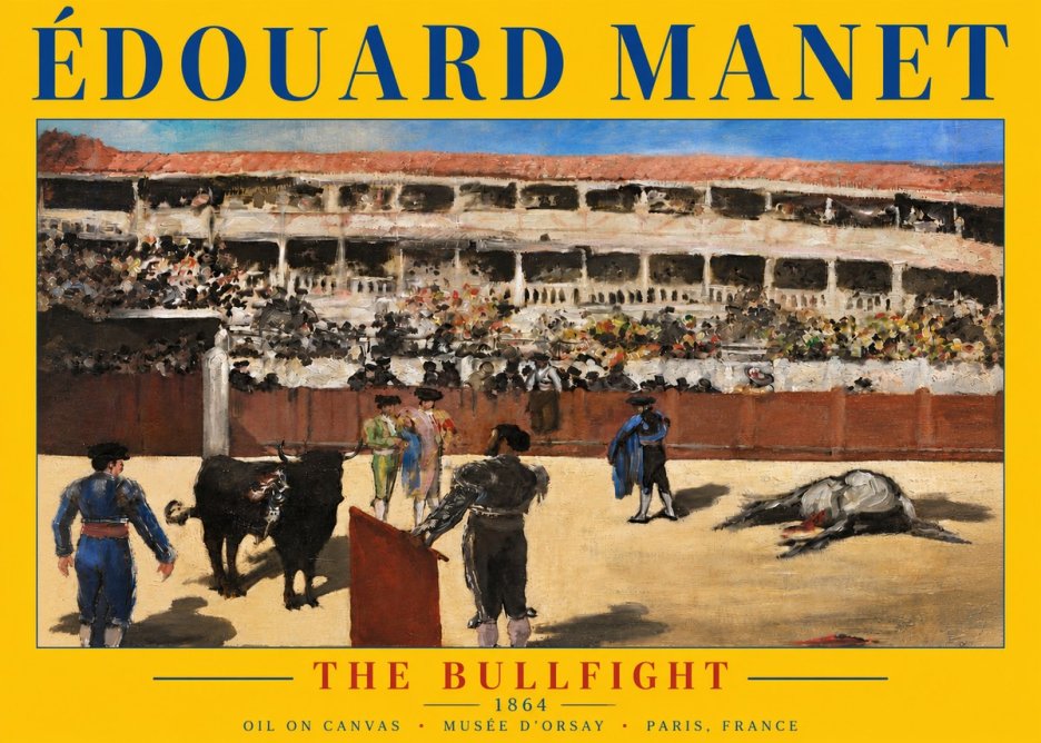 Édouard Manet The Bullfight II No5 - Juliste