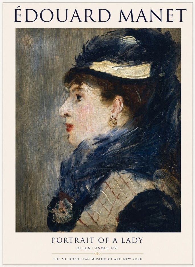 Édouard Manet Portrait of a Lady No1 - Juliste