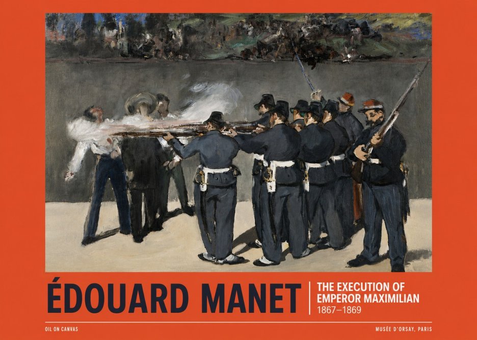 Édouard Manet The Execution of Emperor Maximilian No6 - Juliste