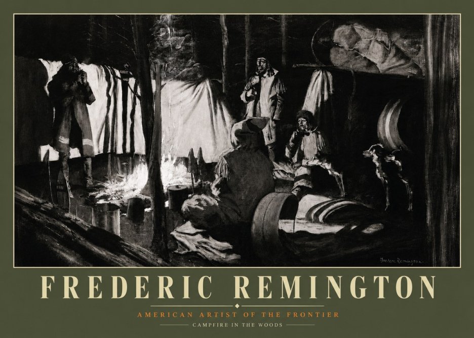 Frederic Remington A Trapper's Camp No3 - Juliste
